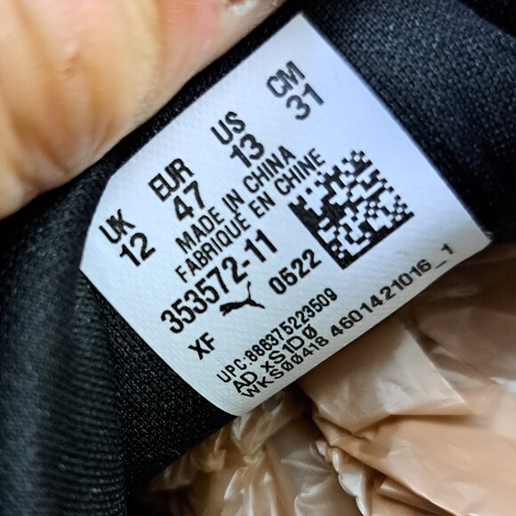 %Puma Roma Classic Men's Sz 13 Black White Sneakers / A 42 - Picture 7 of 11